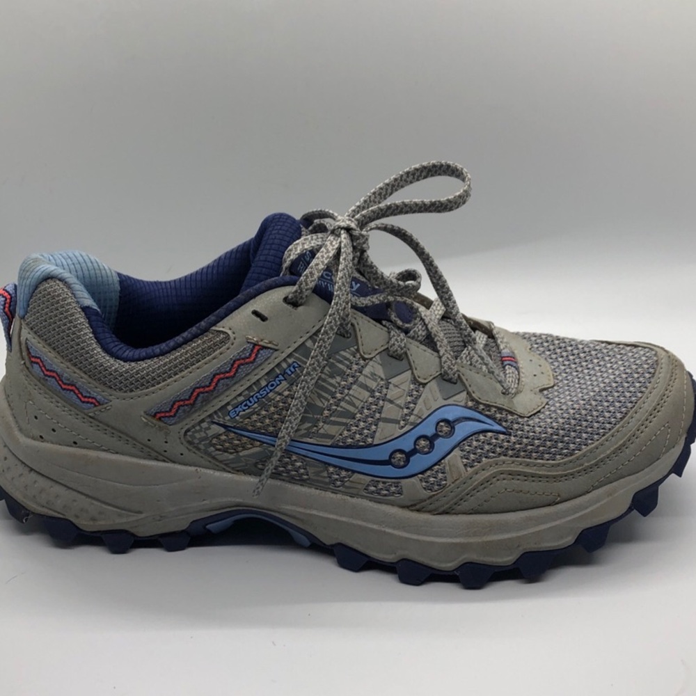 Saucony Women's Gray and Blue Running Shoes